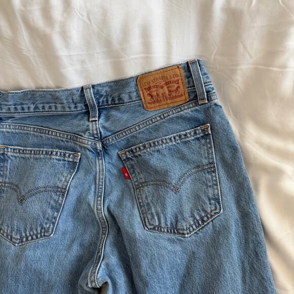 Levi’s Low Pro Straight Blue Jeans Size 25 High Rise Denim - Picture 5 of 6